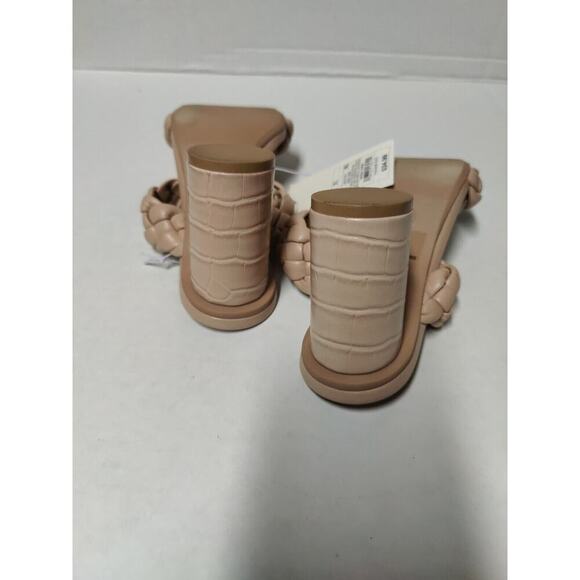 Braided Heels Sandals Women's brown A New Day Tiana Mule Color Beige - Size 7.5 - Picture 13 of 16